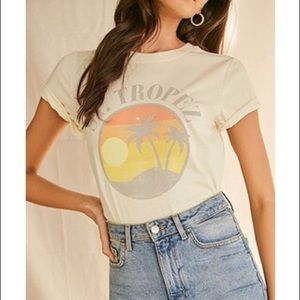 Forever 21 St Tropez graphic Tee NWOT